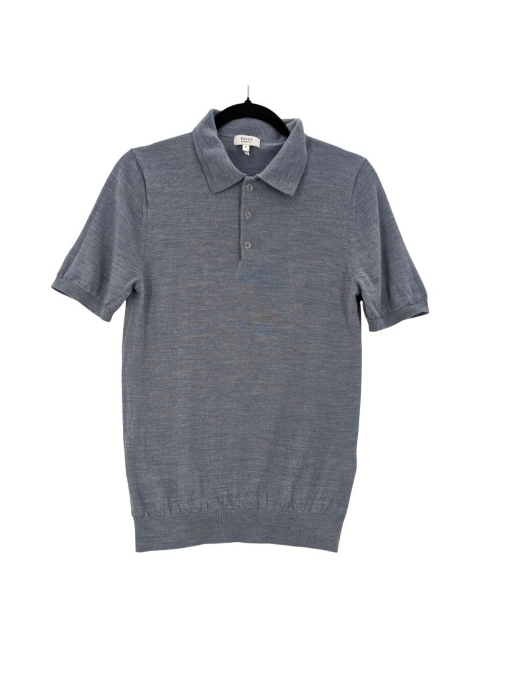 Reiss Merino‎ Wool Knit Polo Shirt Lightweight Quiet Luxury Academia Men Small